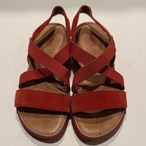 Born Red Strappy Sandals